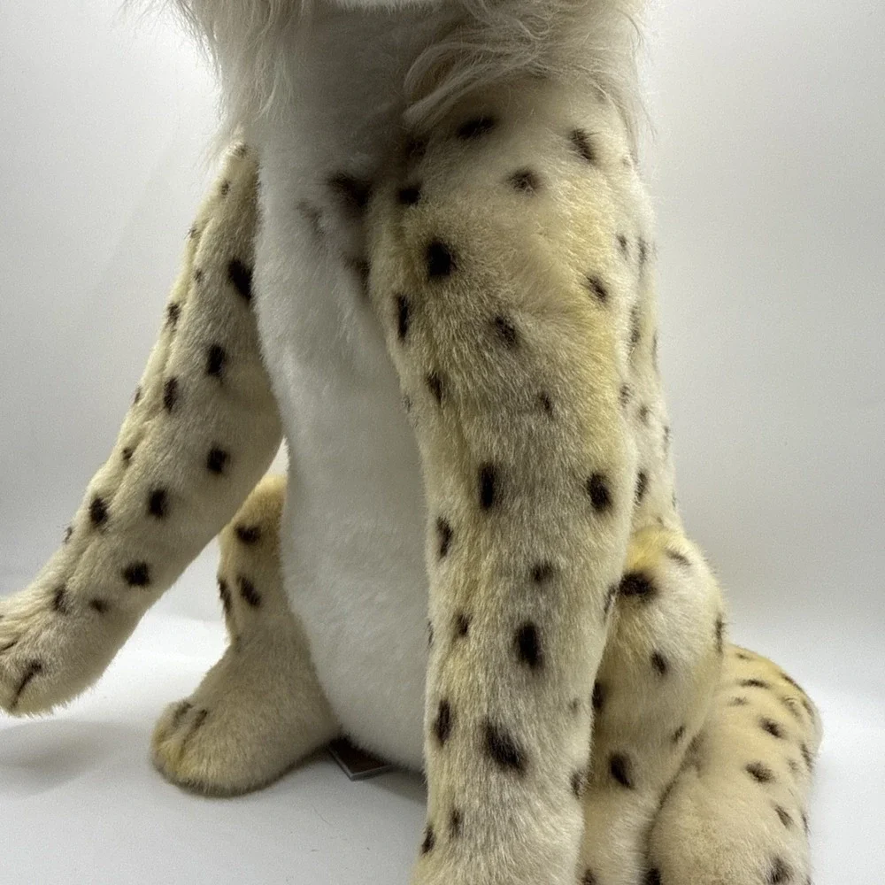 VTG Realistic Hansa Cheetah Cub Sitting‎ Stuffed Animal Toy Plush Art  With Tag